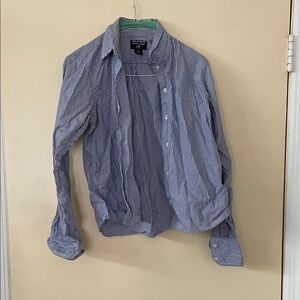 Classic Blue Stripe Button-Down Shirt - Women’s